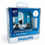  Philips Crystal Vision Галогенная автомобильная лампа Philips H7 (2шт.)